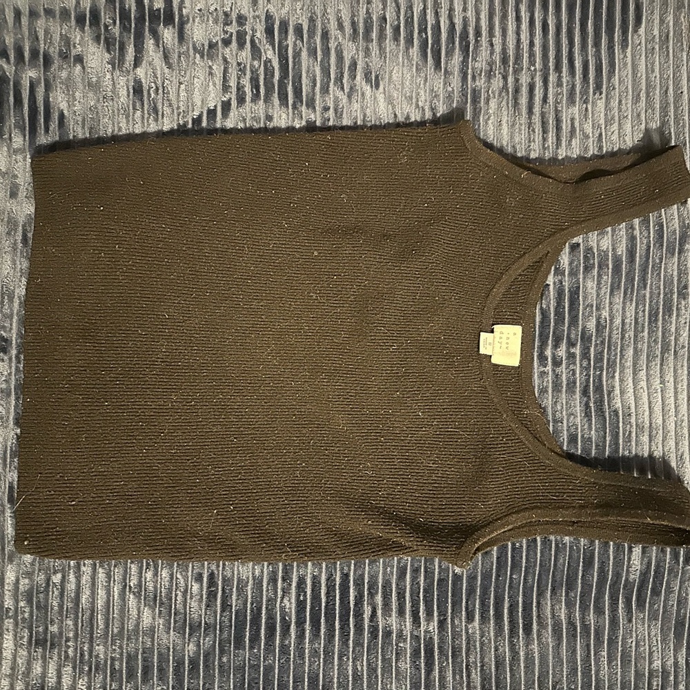 a new day Women's black Knit Tank Top